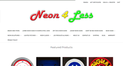 Desktop Screenshot of neon4less.com